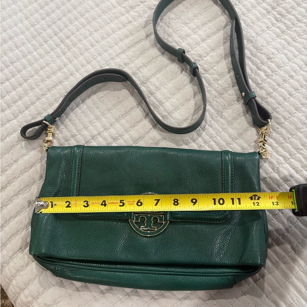 Tory Burch Green Leather Crossbody Bag
